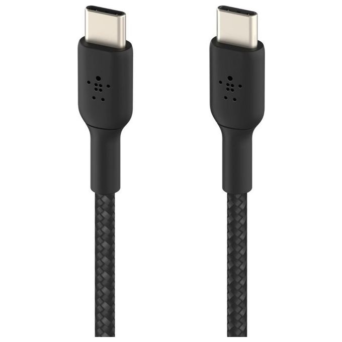 Belkin Boost Charge Cavo Intrecciato da USB-C a USB-C 1mt Nero