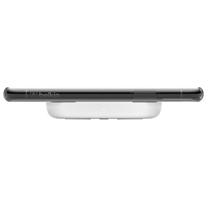 Belkin WIA001VFWH Tappetino di Ricarica Wireless 10 W con Alimentatore Quick Charge 3.0 Cavo 1,2 m colore Bianco