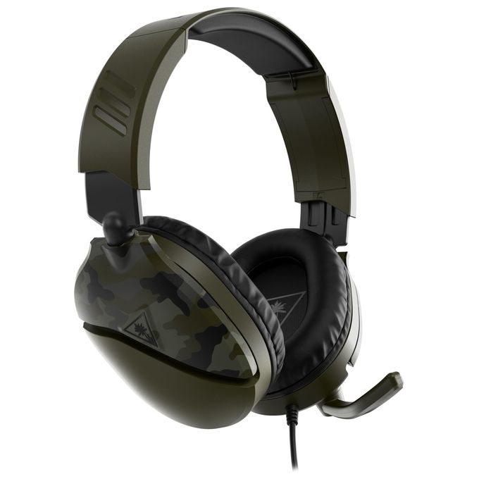 Turtle Beach TBS-6455-02 Recon 70 Auricolare da Gioco Circumaurale Driver 40 mm Microfono Omnidirezionale Cavo 1,2 m colore Verde
