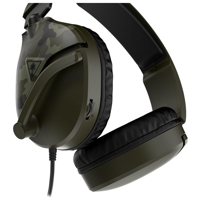 Turtle Beach TBS-6455-02 Recon 70 Auricolare da Gioco Circumaurale Driver 40 mm Microfono Omnidirezionale Cavo 1,2 m colore Verde