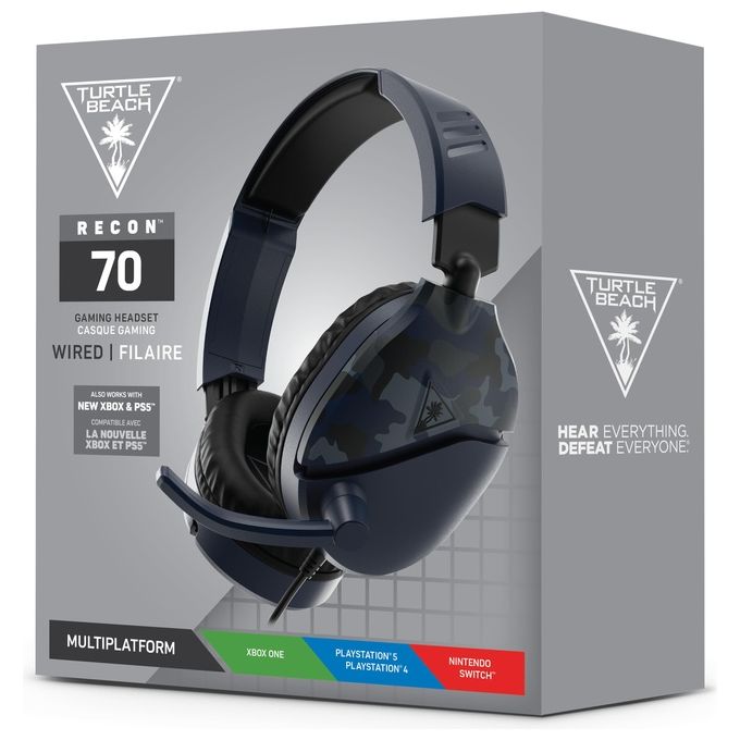 Turtle Beach Recon 70 Camo Blu Cuffie Gaming