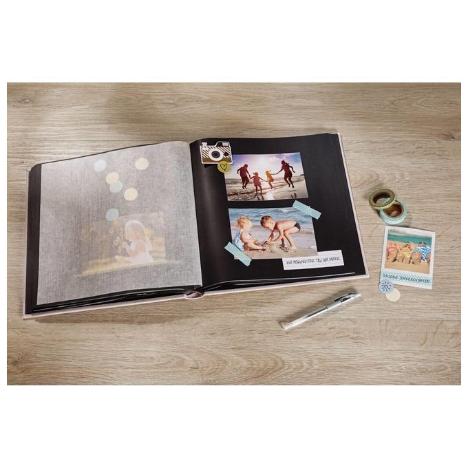 Walther Album Fotografico Fun Rosso 30x30cm 100 Pagine Nere