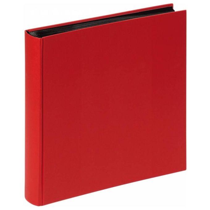 Walther Album Fotografico Fun Rosso 30x30cm 100 Pagine Nere