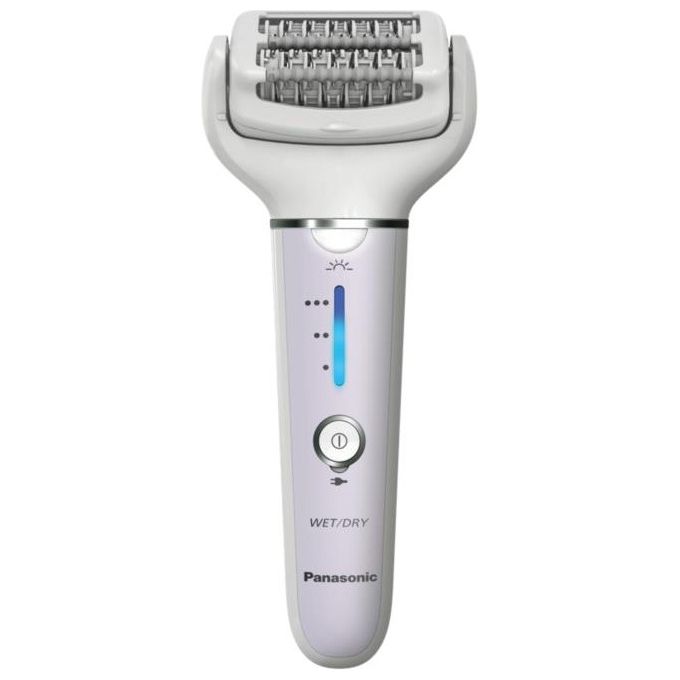 Panasonic ES-EY30-V503 Epilatore 60 pinzette WetandDry 3 velocita' testina flessibile 90° autonomia 30 min colore Bianco Lilla
