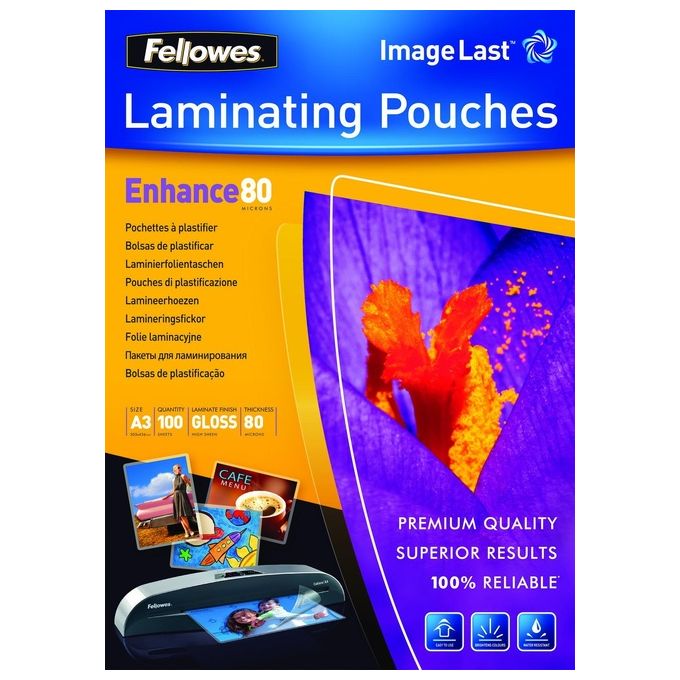 Fellowes Leonardi Cf100 Pouches Lucide Enhance80 A3