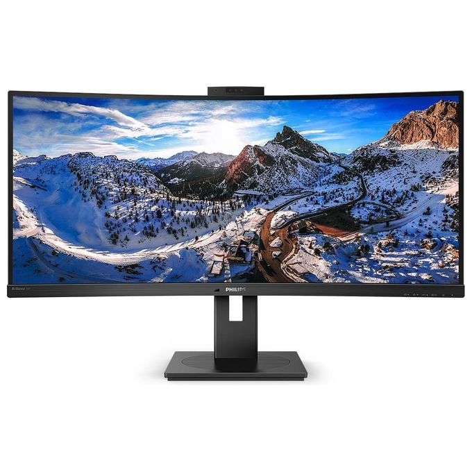 Philips Monitor 34'' LED VA Curvo P Line 346P1CRH - 00 3440x1440 UltraWide Quad HD Tempo di Risposta 4 ms Nero