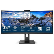 Philips Monitor 34'' LED VA Curvo P Line 346P1CRH - 00 3440x1440 UltraWide Quad HD Tempo di Risposta 4 ms Nero
