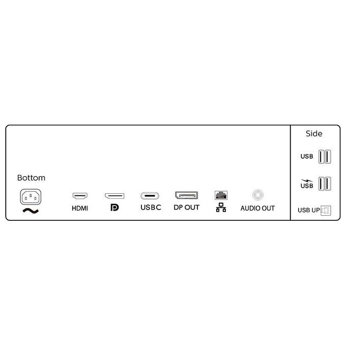 Philips Monitor 34'' LED VA Curvo P Line 346P1CRH - 00 3440x1440 UltraWide Quad HD Tempo di Risposta 4 ms Nero