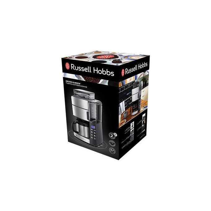 Russell Hobbs 25620-56 Grind and Brew Macchina da caffe' americano 1 L 3 livelli di macinatura colore Nero