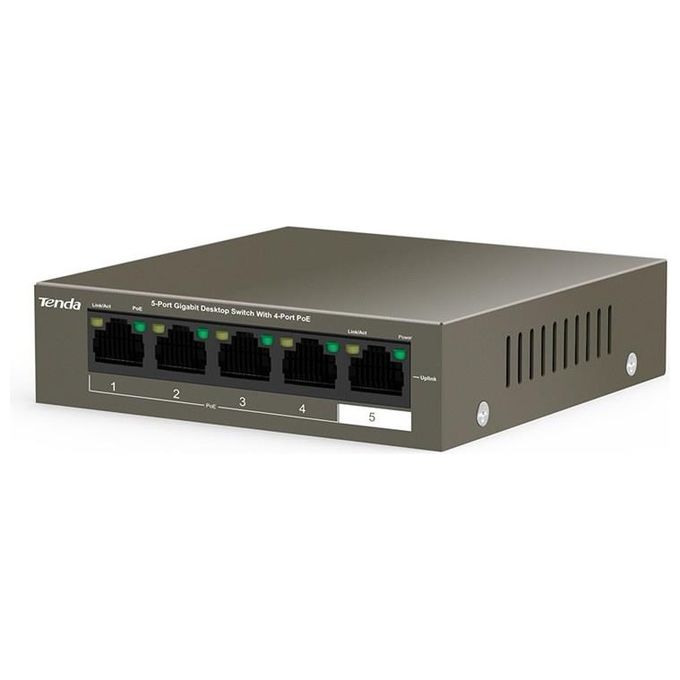 Tenda TEG1105P-4-63W5p Switch Lan Gigabit Desktop 10-100-1000m 4 Porte Supporto PoE
