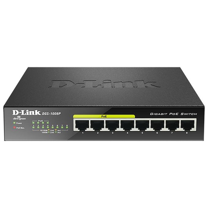 D-link Switch Desktop 8porte 10-100-1000 P