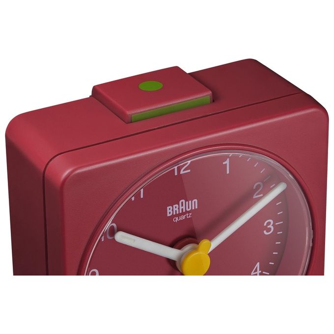 Braun BC 02 R Sveglia al Quarzo Rosso