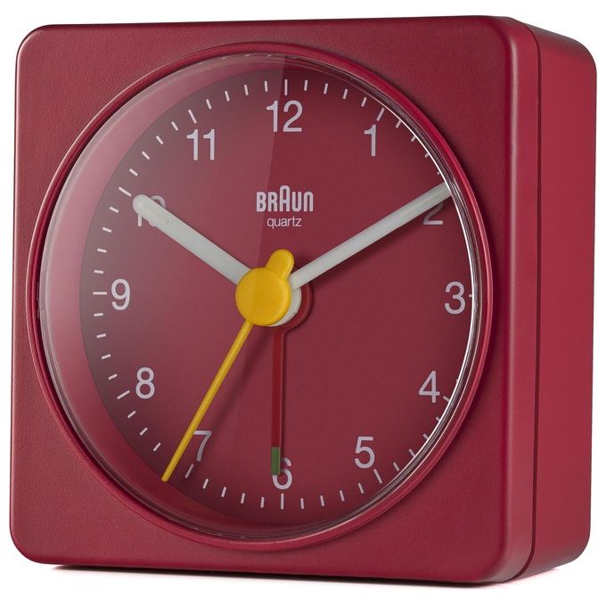 Braun BC 02 R Sveglia al Quarzo Rosso