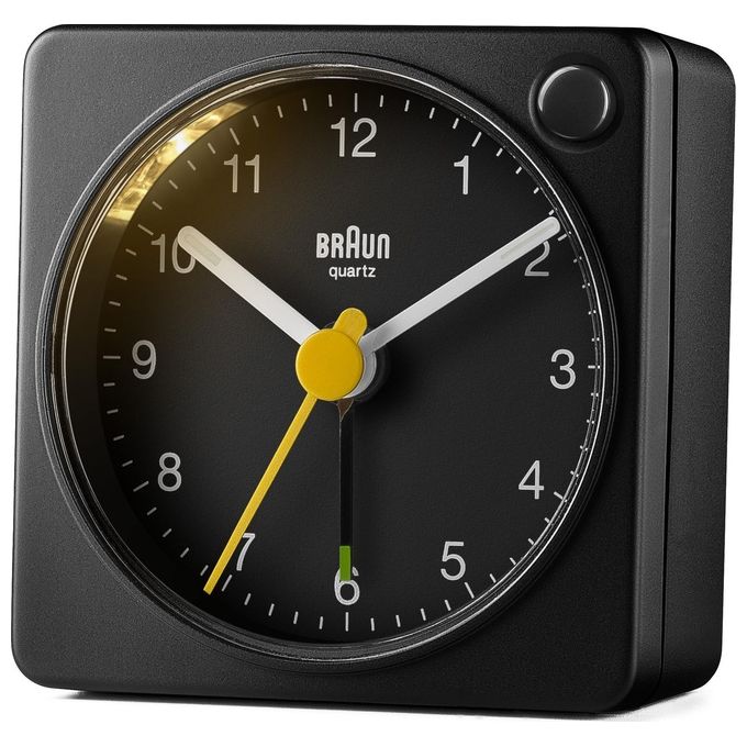 Braun BC 02 XB Sveglia al Quarzo Nero con Funzione Luce
