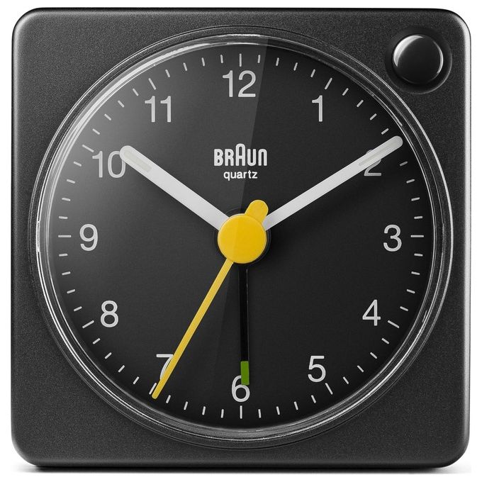Braun BC 02 XB Sveglia al Quarzo Nero con Funzione Luce