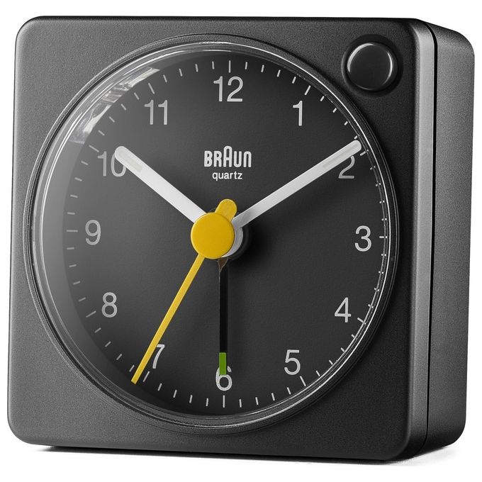 Braun BC 02 XB Sveglia al Quarzo Nero con Funzione Luce