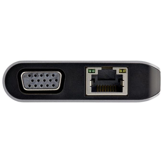 StarTech.com DKT30CHVAUSP Mini Dock USB-C HDMI 4K VGA 1080p Hub USB 3.0 SD GbE Audio PD 100W colore Nero Grigio