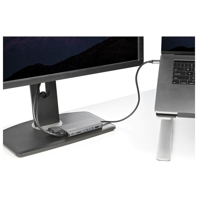 StarTech.com DKT30CHVAUSP Mini Dock USB-C HDMI 4K VGA 1080p Hub USB 3.0 SD GbE Audio PD 100W colore Nero Grigio