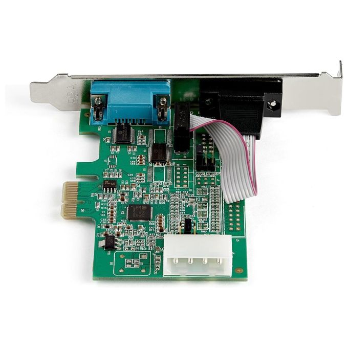 StarTech PEX2S953 Scheda Seriale PCI Express con 2 Porte RS232 16950 UART DB9 921.6 Kbps FIFO 256 byte colore Verde