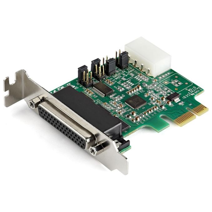 StarTech.com PEX4S953LP Scheda adattatore seriale PCI Express RS232 a 4 porte 16950 UART Basso profilo colore Verde