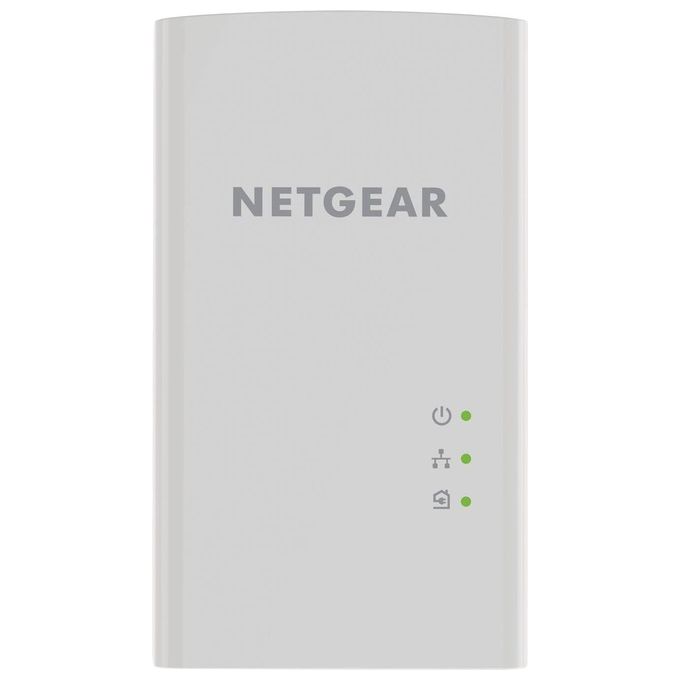 Netgear Plw1000-100Pes Adattatori Powerline Av1000 Wireless Ac Dual Band 2 Porte Gigabit Totali 2 Pezzi Bianco Ethernet