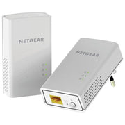 Netgear Plw1000-100Pes Adattatori Powerline Av1000 Wireless Ac Dual Band 2 Porte Gigabit Totali 2 Pezzi Bianco Ethernet