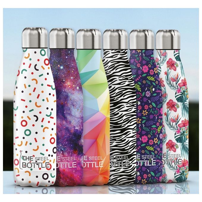 Steel Bottle Geometric Color Bottiglia Termica 500ml 70mmx245mm