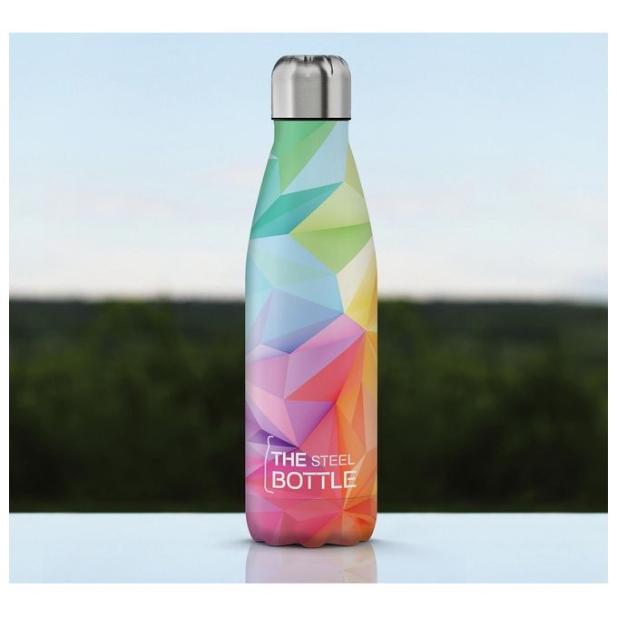 Steel Bottle Geometric Color Bottiglia Termica 500ml 70mmx245mm