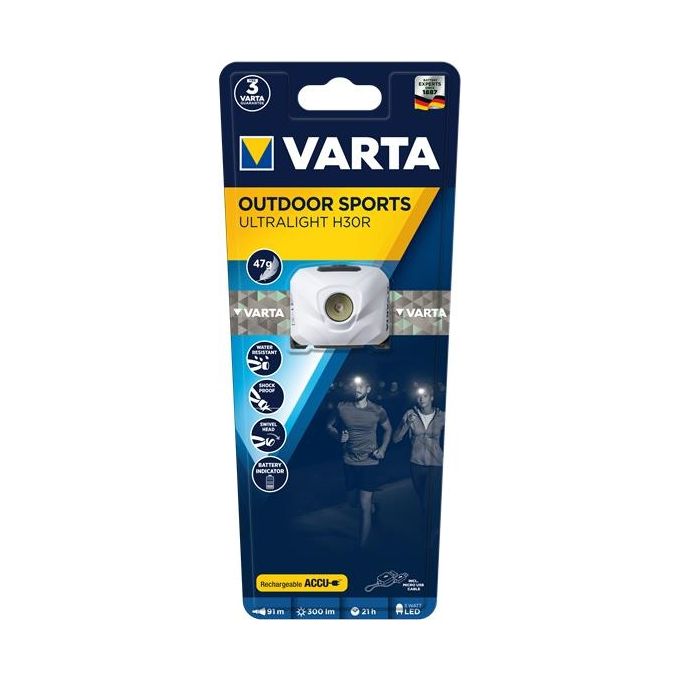 Varta Ultralight H30r Torcia a Fascia Bianco Led