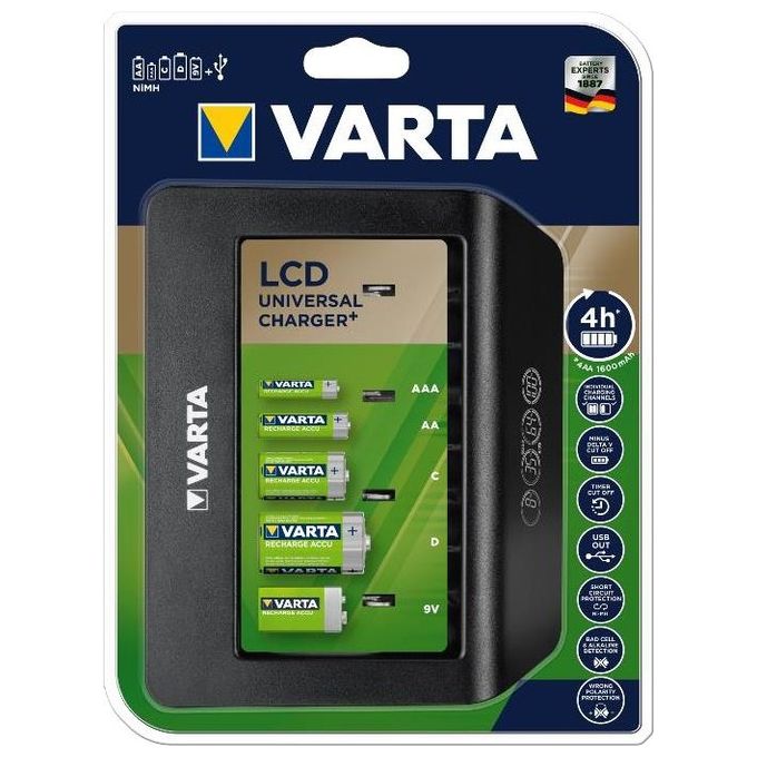 Varta Caricatore LCD per Batterie