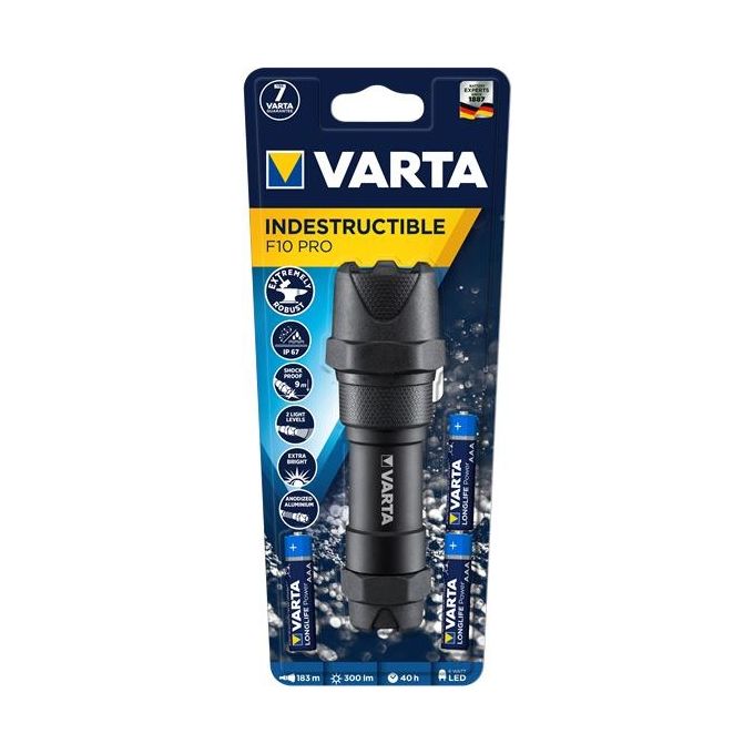 Varta Indestructible F10 Pro Torcia Nero