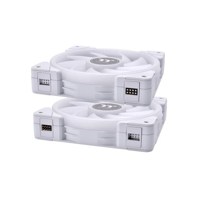 Thermaltake CL-F161-PL12SW-A SWAFAN EX12 Ventola per PC 120 mm 3 pz RGB 12 V Cuscinetto Idraulico colore Bianco