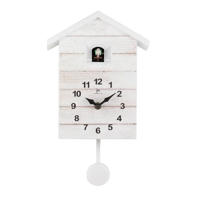 Lowell Orologio da Parete a Cucu al Quarzo Bianco