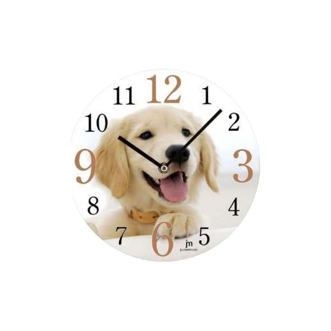 Orologio Muro D33.5 Vetro Cane