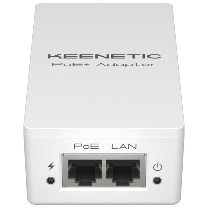 Keenetic KN-4510-01-EU Iniettore PoE+ Gigabit 30W IEEE 802.3af-at per Access Point Wi-Fi Telecamere IP Telefoni IP