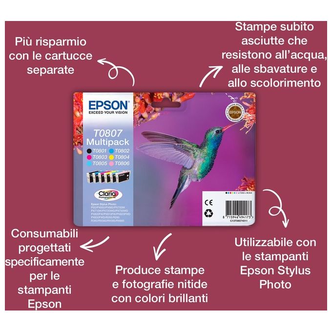 Epson Cartuccia magenta Chiaro Blister