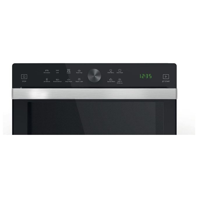 Whirlpool MWP 337 SB Forno a Microonde con Grill Capacita' 33 Litri Potenza 1000 W Funzione DualCrisp DualSteam Jet Start ChefMenu Display LED Nero
