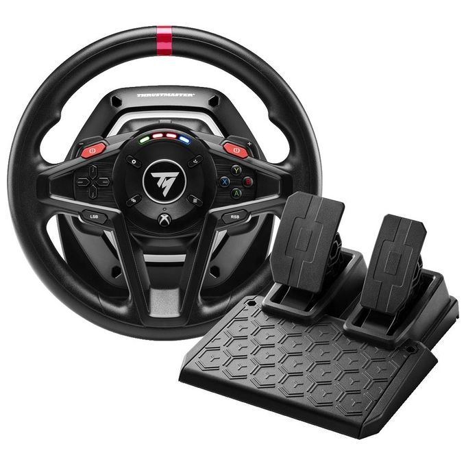 Thrustmaster 4460267 T128 Shifter Pack Volante da Corsa con Force Feedback e Cambio TH8S 900° Regolabile USB Tipo-C per PC e Xbox Nero