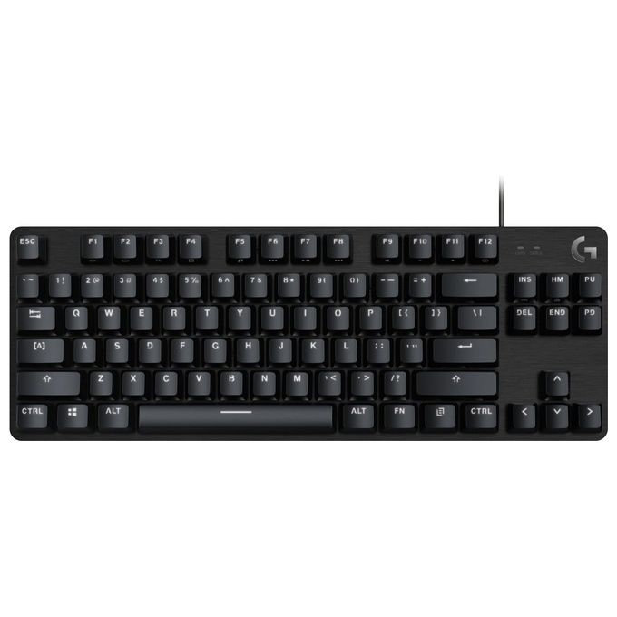 Logitech G 920-010808 G413 TKL SE Tastiera Gaming Meccanica Switch Tattili PBT Alluminio LED Bianco Anti-Ghosting 6-Tasti USB 1,8 m colore Nero