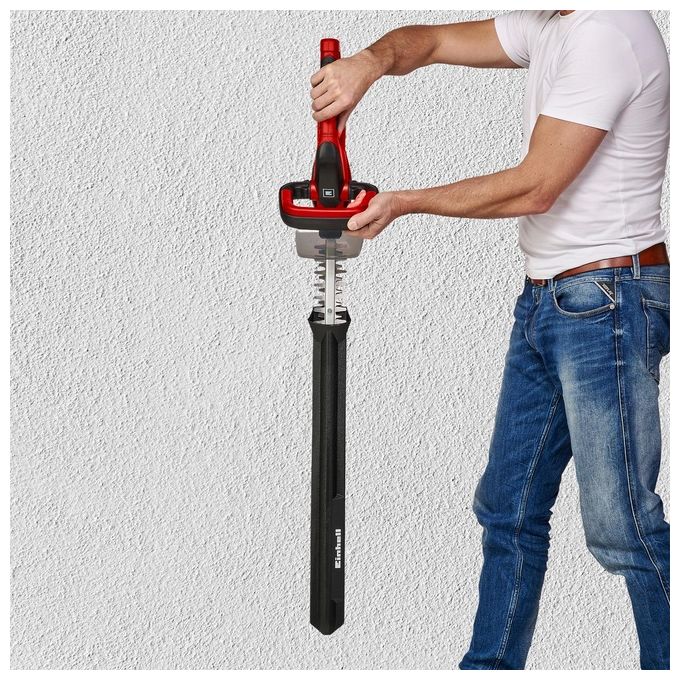 Einhell 3410506 GE-CH 1855-1 Li Kit Tagliasiepi a batteria 18 V 2,5 Ah lama 55 cm impugnatura regolabile colore Nero Rosso