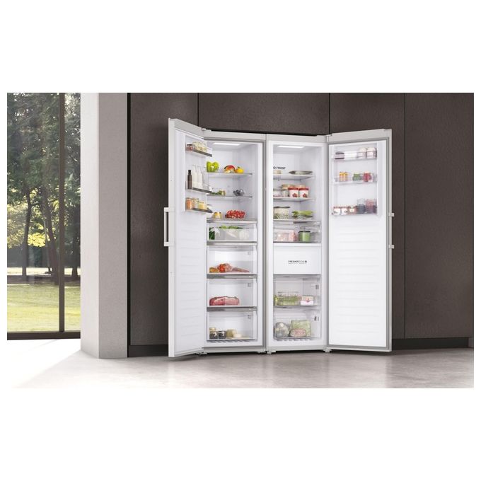 Haier H3F330WEH1 Instaswitch Congelatore Verticale 330 L 191 cm Classe E 38 dB Total No Frost Wi-Fi colore Bianco