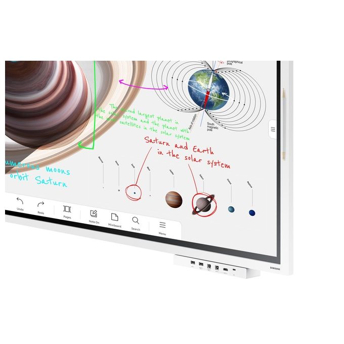 Samsung WM55B Flip Pro Lavagna Interattiva 55'' 4K Ultra HD Touch Multi-touch Tizen 6.5 32 GB Wi-Fi colore Bianco