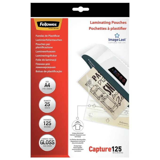 Fellowes Leonardi Cf25 Pouches Capture125 Lucide A4