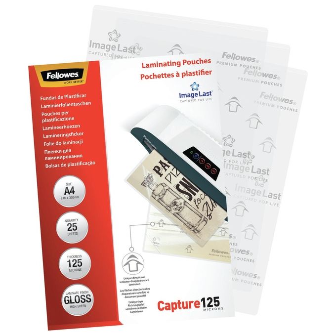 Fellowes Leonardi Cf25 Pouches Capture125 Lucide A4
