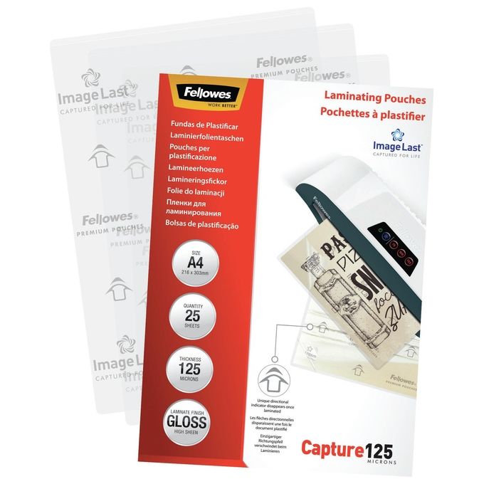 Fellowes Leonardi Cf25 Pouches Capture125 Lucide A4