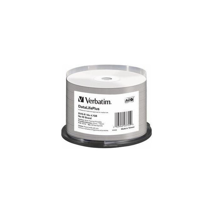Verbatim Spindle 50 Dvd-r Thermal Wide