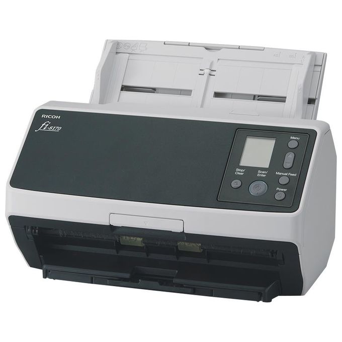 Ricoh FI-8170 Scanner ADF Alimentazione Manuale 600x600 DPI A4 Duplex 70 ppm USB 3.2 LAN colore Nero Grigio