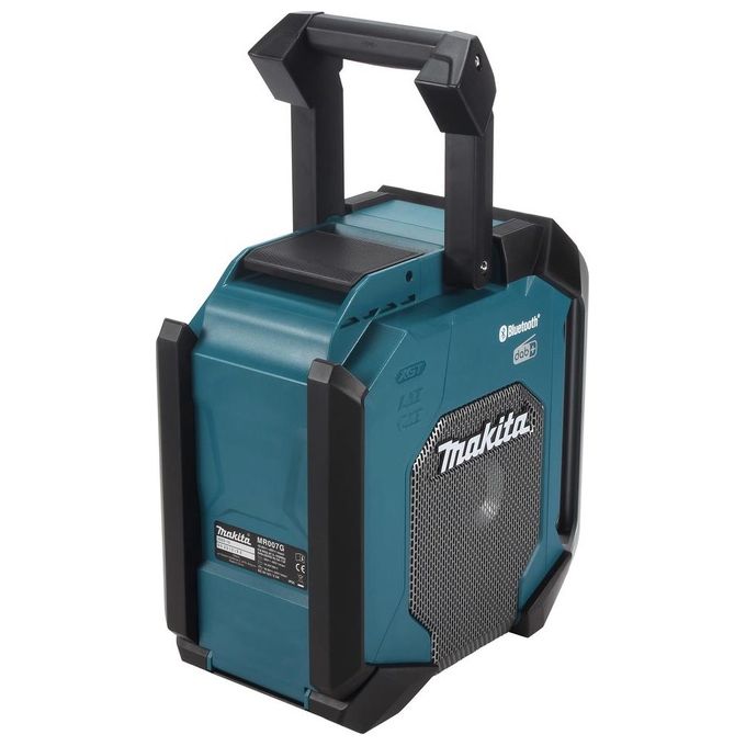 Makita MR007GZ Radio da cantiere Alimentazione 12 40 V max Bluetooth DAB+ IP65 Subwoofer USB per ricarica colore Petrolio