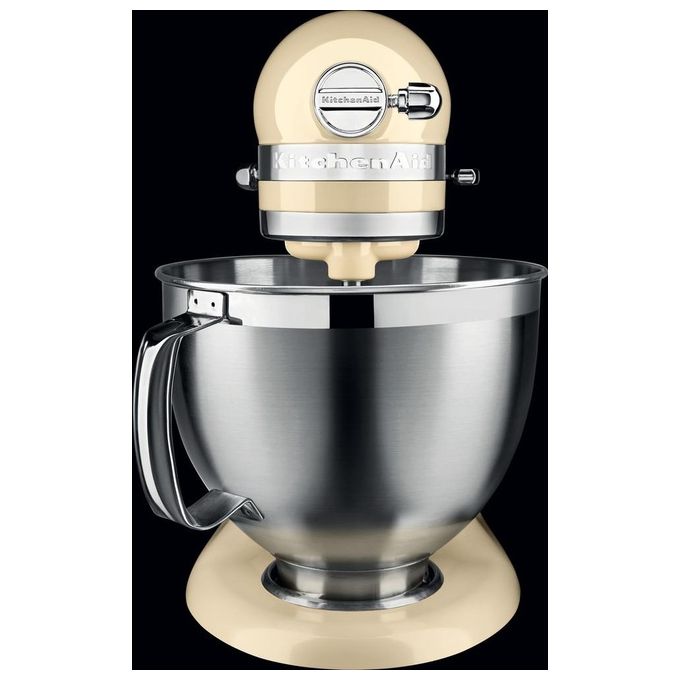 KitchenAid 5KSM185PSEAC Artisan Robot da cucina planetario 300 W 10 velocita' ciotola 4,8 L colore crema