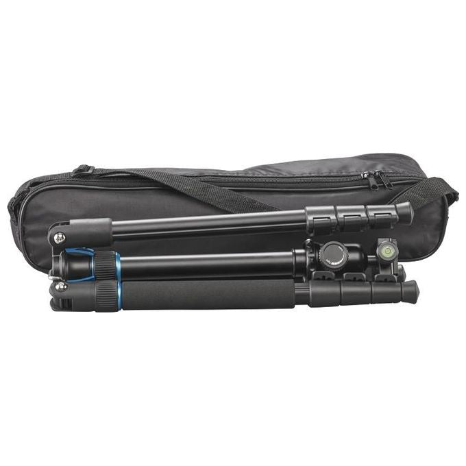 Cullmann 63831 Rondo Treppiede in Alluminio con Testa a Sfera RB6.5 Convertibile in Monopiede Altezza Massima 135 cm colore Nero